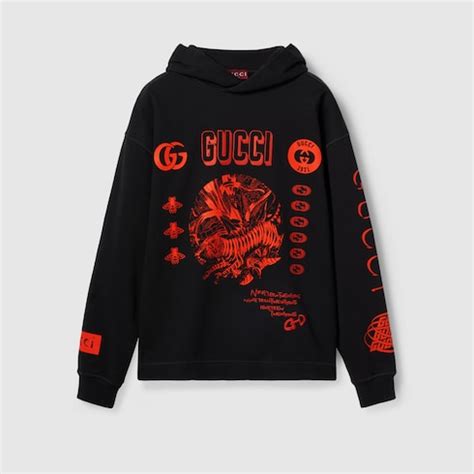 gucci hoodie salary|Gucci symbols hooded sweatshirt in black .